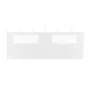 Pared lateral de cenador con ventanas blanco 6x2 m de vidaXL, Accesorios para pabellones y cenadores - Ref: Foro24-3070416, P...