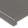 Cabecero de cuero sintético gris 100x5x78/88 cm de vidaXL, Cabeceros y pies de cama - Ref: Foro24-345916, Precio: 33,65 €, De...