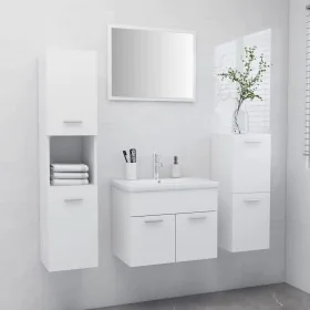 Juego de muebles de baño madera de ingeniería blanco de vidaXL, Muebles de baño - Ref: Foro24-3071090, Precio: 265,55 €, Desc...