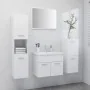 Weißes Badezimmermöbelset aus Holzwerkstoff von vidaXL, Badezimmermöbel - Ref: Foro24-3071090, Preis: 265,86 €, Rabatt: %