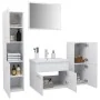 Weißes Badezimmermöbelset aus Holzwerkstoff von vidaXL, Badezimmermöbel - Ref: Foro24-3071090, Preis: 265,86 €, Rabatt: %