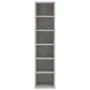 Concrete gray plywood CD shelf 21x20x88cm by vidaXL, CD and DVD storage - Ref: Foro24-800355, Price: 27,14 €, Discount: %