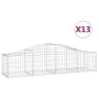 Gabionenkörbe 13 Stück Bogenform Eisen 200x50x40/60 cm von vidaXL, Töpfe und Pflanzgefäße - Ref: Foro24-3145588, Preis: 809,0...