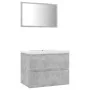 Concrete Gray Engineered Wood Bathroom Furniture Set by vidaXL, Bathroom furniture - Ref: Foro24-3071589, Price: 154,49 €, Di...