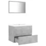 Concrete Gray Engineered Wood Bathroom Furniture Set by vidaXL, Bathroom furniture - Ref: Foro24-3071589, Price: 154,49 €, Di...