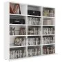 CD-Schrank aus weißem Sperrholz, 102 x 23 x 89,5 cm von vidaXL, CD- und DVD-Speicher - Ref: Foro24-801787, Preis: 73,46 €, Ra...