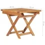 Sun loungers with table and cushion 2 units solid teak wood by vidaXL, Loungers - Ref: Foro24-3073185, Price: 605,77 €, Disco...