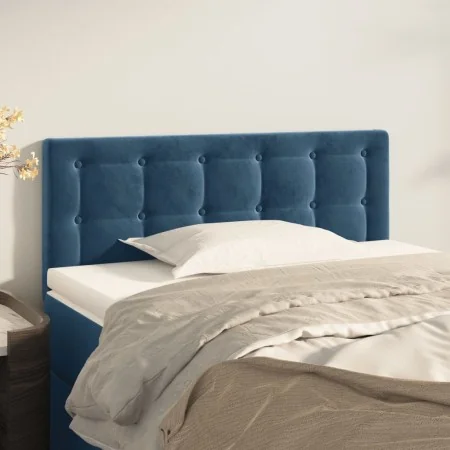 Cabecero de terciopelo azul 100x5x78/88 cm de vidaXL, Cabeceros y pies de cama - Ref: Foro24-346454, Precio: 42,20 €, Descuen...