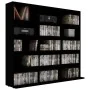 CD-Regal aus schwarzem Sperrholz 102x23x89,5 cm von vidaXL, CD- und DVD-Speicher - Ref: Foro24-801788, Preis: 69,91 €, Rabatt: %