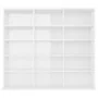 Glossy white plywood CD shelf 102x23x89.5 cm by vidaXL, CD and DVD storage - Ref: Foro24-801793, Price: 79,59 €, Discount: %