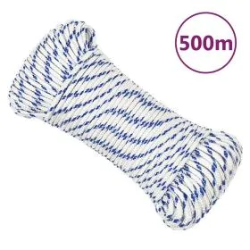 White polypropylene boat rope 3 mm 500 m by vidaXL, Ropes and metal cords - Ref: Foro24-152273, Price: 32,11 €, Discount: %
