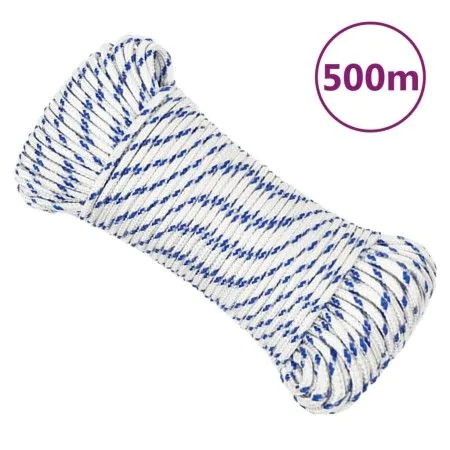 Weißes Polypropylen-Bootsseil 3 mm 500 m von vidaXL, Seile und Metallschnüre - Ref: Foro24-152273, Preis: 32,08 €, Rabatt: %