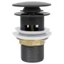 Push drain with overflow function gray 6.4x6.4x9.1cm by vidaXL, Faucets - Ref: Foro24-149058, Price: 13,35 €, Discount: %
