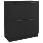 Aparadores 2 uds madera contrachapada negro 60x30x70 cm by vidaXL, Sideboards - Ref: Foro24-3115805, Price: 124,25 €, Discoun...