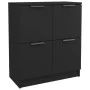 Regale 2 Schränke aus schwarzem Sperrholz 60x30x70 cm. von vidaXL, Sideboards - Ref: Foro24-3115805, Preis: 123,57 €, Rabatt: %