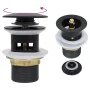 Push drain overflow function black 6.4x6.4x9.1 cm by vidaXL, Faucets - Ref: Foro24-149056, Price: 12,12 €, Discount: %
