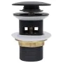 Push drain overflow function black 6.4x6.4x9.1 cm by vidaXL, Faucets - Ref: Foro24-149056, Price: 12,12 €, Discount: %