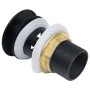 Push drain overflow function black 6.4x6.4x9.1 cm by vidaXL, Faucets - Ref: Foro24-149056, Price: 12,12 €, Discount: %