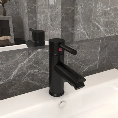 Black finish bathroom sink faucet 130x176 mm by vidaXL, Faucets - Ref: Foro24-149066, Price: 38,30 €, Discount: %