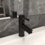 Black finish bathroom sink faucet 130x176 mm by vidaXL, Faucets - Ref: Foro24-149066, Price: 38,30 €, Discount: %