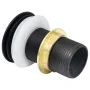 Push drain without overflow function black 6.4x6.4x9.1 cm by vidaXL, Faucets - Ref: Foro24-149061, Price: 15,54 €, Discount: %