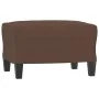 Reposapiés de cuero sintético marrón 60x50x41 cm de vidaXL, Otomanas - Ref: Foro24-349337, Precio: 53,55 €, Descuento: %