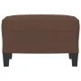 Reposapiés de cuero sintético marrón 60x50x41 cm de vidaXL, Otomanas - Ref: Foro24-349337, Precio: 53,55 €, Descuento: %