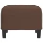 Reposapiés de cuero sintético marrón 60x50x41 cm de vidaXL, Otomanas - Ref: Foro24-349337, Precio: 53,55 €, Descuento: %
