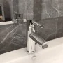 Grifo para lavabo de baño acabado cromado 130x176 mm by vidaXL, Faucets - Ref: Foro24-149065, Price: 34,21 €, Discount: %