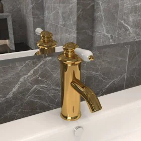 Golden bathroom sink faucet 130x180 mm by vidaXL, Faucets - Ref: Foro24-149072, Price: 37,93 €, Discount: %