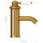 Golden bathroom sink faucet 130x180 mm by vidaXL, Faucets - Ref: Foro24-149072, Price: 38,74 €, Discount: %