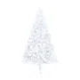 Half Christmas tree with white lights and balls 120 cm by vidaXL, Christmas trees - Ref: Foro24-3077657, Price: 69,39 €, Disc...