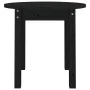 Couchtisch aus massivem schwarzem Kiefernholz Ø 45x40 cm von vidaXL, Couchtisch - Ref: Foro24-822336, Preis: 31,75 €, Rabatt: %