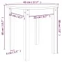 Couchtisch aus massivem schwarzem Kiefernholz Ø 45x40 cm von vidaXL, Couchtisch - Ref: Foro24-822336, Preis: 31,75 €, Rabatt: %