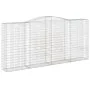 Gabion baskets 4 units arch shape iron 400x50x180/200 cm by vidaXL, Pots and planters - Ref: Foro24-3147050, Price: 935,83 €,...