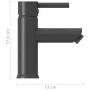 Bathroom sink faucet in gray finish 130x176 mm by vidaXL, Faucets - Ref: Foro24-149068, Price: 28,70 €, Discount: %