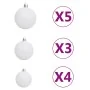 Pre-lit Christmas tree with lights and balls white 180 cm by vidaXL, Christmas trees - Ref: Foro24-3077720, Price: 129,92 €, ...