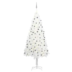 Pre-lit Christmas tree with lights and balls white 240 cm by vidaXL, Christmas trees - Ref: Foro24-3077722, Price: 200,29 €, ...