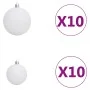 Pre-lit Christmas tree with lights and balls white 240 cm by vidaXL, Christmas trees - Ref: Foro24-3077722, Price: 200,29 €, ...