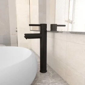 Black bathroom mixer tap 12x30 cm by vidaXL, Faucets - Ref: Foro24-149088, Price: 38,54 €, Discount: %