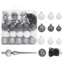 Pre-lit Christmas tree with lights and balls white 210 cm by vidaXL, Christmas trees - Ref: Foro24-3077721, Price: 174,70 €, ...