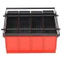 Papierbrikettpresse aus schwarzem und rotem Stahl 38x31x18 cm von vidaXL, Kaminbesteck - Ref: Foro24-142922, Preis: 73,35 €, ...