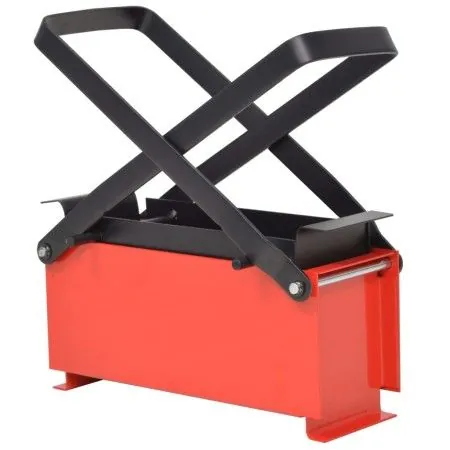 Black and red steel paper briquette machine 34x14x14 cm by vidaXL, fireplace tools - Ref: Foro24-142921, Price: 28,91 €, Disc...