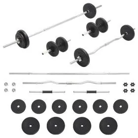 Stangen- und Gewichtsset 30 kg von vidaXL, freies Gewicht - Ref: Foro24-93588, Preis: 114,50 €, Rabatt: %