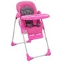 Pink and gray baby high chair by vidaXL, Chairs and high chairs for children - Ref: Foro24-10186, Price: 105,54 €, Discount: %