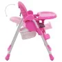 Rosa und grauer Babyhochstuhl von vidaXL, Stühle und Hochstühle für Kinder - Ref: Foro24-10186, Preis: 105,54 €, Rabatt: %