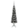Slim Christmas tree with LEDs and balls black 180 cm by vidaXL, Christmas trees - Ref: Foro24-3078113, Price: 54,35 €, Discou...