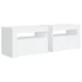 Nachttische mit LED 2 Einheiten weiß 60x35x40 cm von vidaXL, Nachttische - Ref: Foro24-3080734, Preis: 126,19 €, Rabatt: %