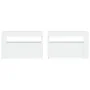 Nachttische mit LED 2 Einheiten weiß 60x35x40 cm von vidaXL, Nachttische - Ref: Foro24-3080734, Preis: 126,19 €, Rabatt: %
