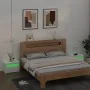 Nachttische mit LED 2 Einheiten weiß 60x35x40 cm von vidaXL, Nachttische - Ref: Foro24-3080734, Preis: 126,19 €, Rabatt: %
